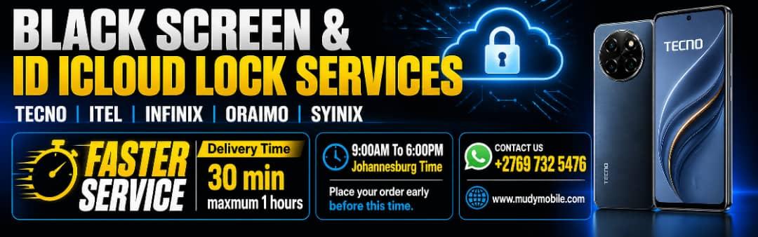 ( A ) TECNO  ORAIMO|  SYINIX   ITEL  INFINIX ( SIGNAL 2 ) MDM BLACK SCREEN LOCK PERMANENT( #9 Source) REMOVE Fast Service 30 Min To 1Hours((أ) TECNO | ORAIMO | SYINIX | ITEL | INFINIX | MDM إزالة قفل الشاشة السوداء الدائم (المصدر رقم 9) خدمة سريعة من 30 دقيقة إلى ساعة واحدة✨✔️